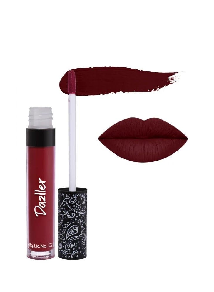 دازلير أحمر شفاه دازلر سريع الجفاف يدوم طوال اليوم | مرطب بزبدة الكوكوم | لا يترك أثراً ولا يتلطخ | يدوم حتى 8 ساعات | أحمر شفاه سائل للنساء | QDLC029 | 6 غرام - Image 1